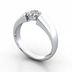 Video-Solitaire-Diamond-Ring-RS40-Platinum-Round-Brilliant-3D Video-Solitaire-Diamond-Ring-RS40-Platinum-Round-Brilliant-3D