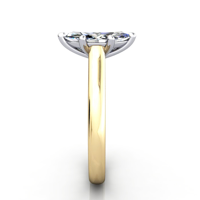 Marquise Engagement Ring, Yellow Gold, RS34, SV Marquise Engagement Ring, Yellow Gold, RS34, SV