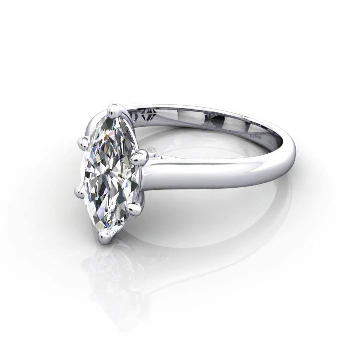 Marquise Engagement Ring, Platinum, RS34, LF Marquise Engagement Ring, Platinum, RS34, LF