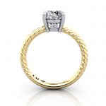Solitaire Diamond Ring, RS47, Yellow Gold, TF Solitaire Diamond Ring, RS47, Yellow Gold, TF
