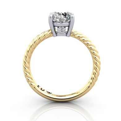 Solitaire Diamond Ring, RS47, Yellow Gold, TF