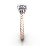 Solitaire Diamond Ring, RS47, Rose Gold, SV Solitaire Diamond Ring, RS47, Rose Gold, SV