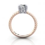 Solitaire Diamond Ring, RS47, Rose Gold, TF Solitaire Diamond Ring, RS47, Rose Gold, TF
