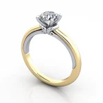 Solitaire-Diamond-Ring-RS37.-Yellow-Round-Brilliant-3D Solitaire-Diamond-Ring-RS37.-Yellow-Round-Brilliant-3D