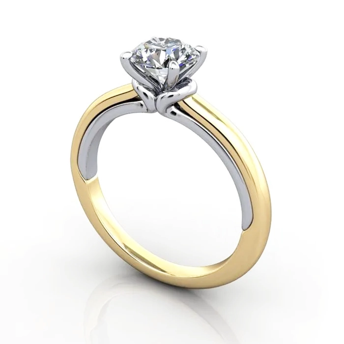 Solitaire-Diamond-Ring-RS37.-Yellow-Round-Brilliant-3D Solitaire-Diamond-Ring-RS37.-Yellow-Round-Brilliant-3D