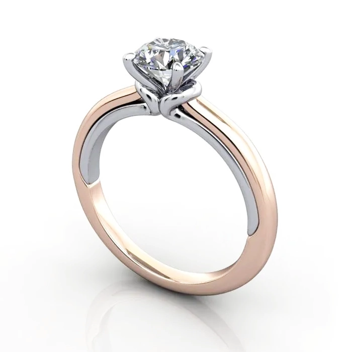 Solitaire-Diamond-Ring-RS37.-Rose-Round-Brilliant-3D