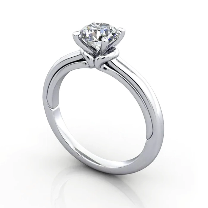 Solitaire-Diamond-Ring-RS37.-Platinum-Round-Brilliant-3D Solitaire-Diamond-Ring-RS37.-Platinum-Round-Brilliant-3D