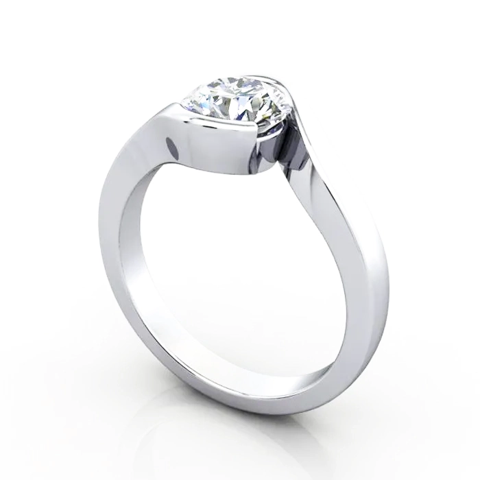 Solitaire-Engagement-Ring-Round-Brilliant-Diamond-RS24-Platinum-3D Solitaire-Engagement-Ring-Round-Brilliant-Diamond-RS24-Platinum-3D