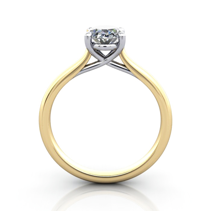 Diamond Solitaire RS44 Oval Yellow TF Diamond Solitaire RS44 Oval Yellow TF