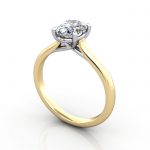 Diamond Solitaire RS44 Oval Yellow 3D Diamond Solitaire RS44 Oval Yellow 3D