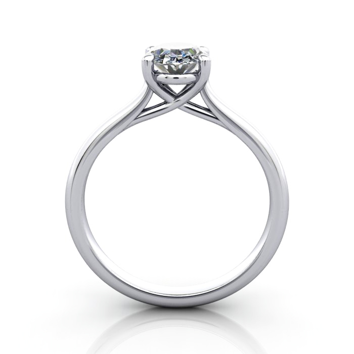 Diamond Solitaire RS44 Oval Platinum TF Diamond Solitaire RS44 Oval Platinum TF