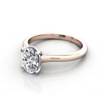 Diamond Solitaire RS44 Oval Rose LF