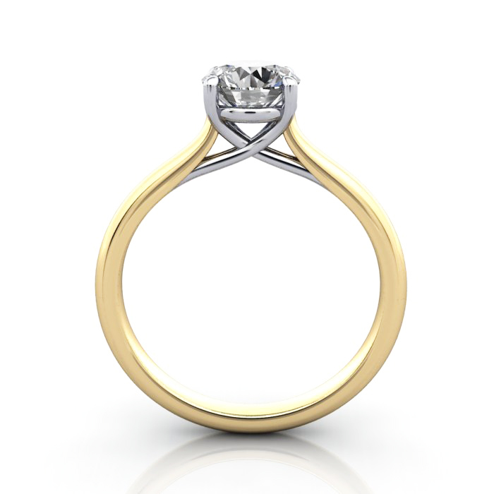 Diamond Solitaire RS44 Round Yellow TF