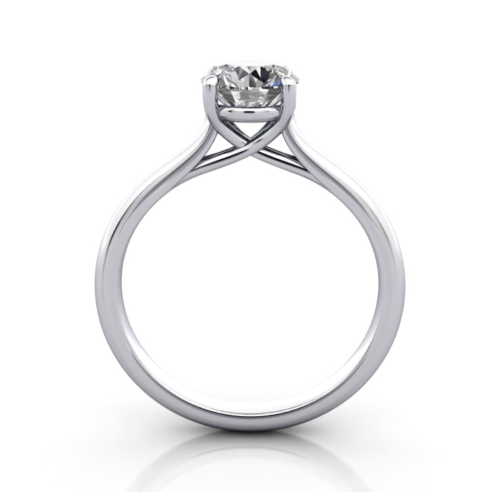 Diamond Solitaire RS44 Round Platinum TF