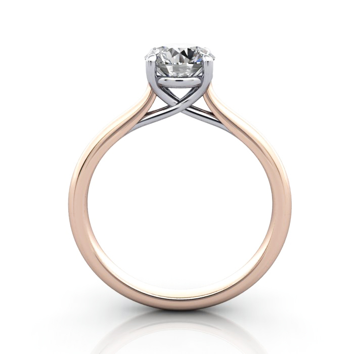 Diamond Solitaire RS44 Round Rose TF Diamond Solitaire RS44 Round Rose TF