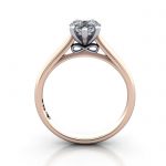 Pear Shape Engagement Ring, Rose Gold, RS34, TF Pear Shape Engagement Ring, Rose Gold, RS34, TF