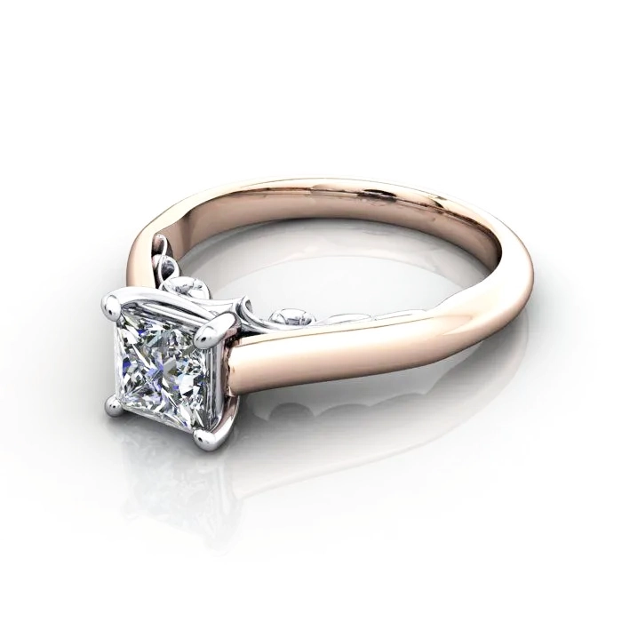 Solitaire-Diamond-Ring-RS35-Rose-Gold-Princess-Cut-LF