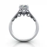 Solitaire-Diamond-Ring-RS35.-Platinum-Princess-Cut-TF Solitaire-Diamond-Ring-RS35.-Platinum-Princess-Cut-TF