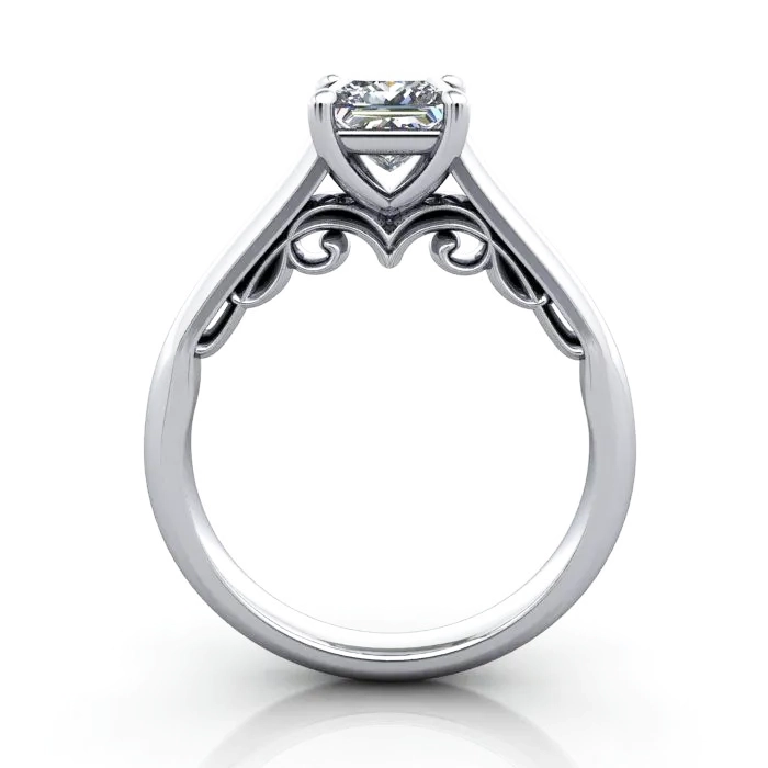 Solitaire-Diamond-Ring-RS35.-Platinum-Princess-Cut-TF Solitaire-Diamond-Ring-RS35.-Platinum-Princess-Cut-TF