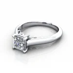 Solitaire-Diamond-Ring-RS35.-Platinum-Princess-Cut-LF Solitaire-Diamond-Ring-RS35.-Platinum-Princess-Cut-LF