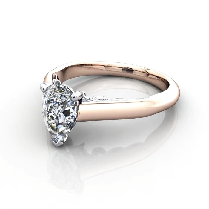 Solitaire-Diamond-Ring-RS35-Rose-Gold-Pear-Diamond-LF