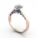 Video-Solitaire-Diamond-Ring-RS35-Rose-Gold-Pear-Diamond-3D