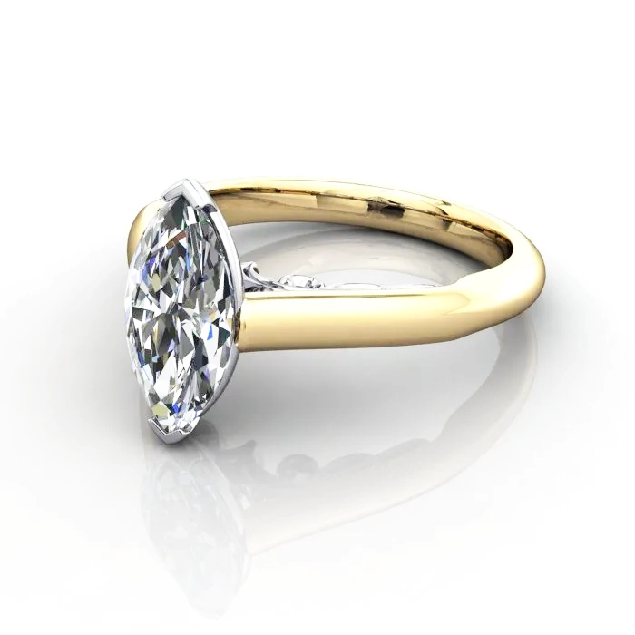 Solitaire-Diamond-Ring-RS35-Yellow-Gold-Marquise-LF Solitaire-Diamond-Ring-RS35-Yellow-Gold-Marquise-LF
