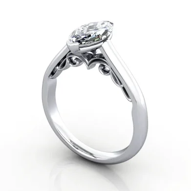 Solitaire-Diamond-Ring-RS35-Platinum-Marquise-3D