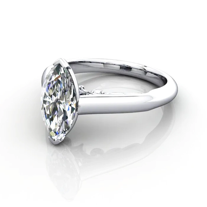 Solitaire-Diamond-Ring-RS35-Platinum-Marquise-LF