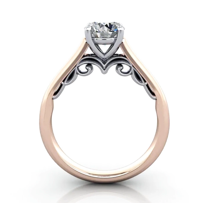Solitaire-Diamond-Ring-RS35.-Rose-Gold-Round-Brilliant-TF Solitaire-Diamond-Ring-RS35.-Rose-Gold-Round-Brilliant-TF