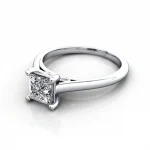 Solitaire-Diamond-Ring-RS34.-Platinum-Princess-Cut-LF Solitaire-Diamond-Ring-RS34.-Platinum-Princess-Cut-LF