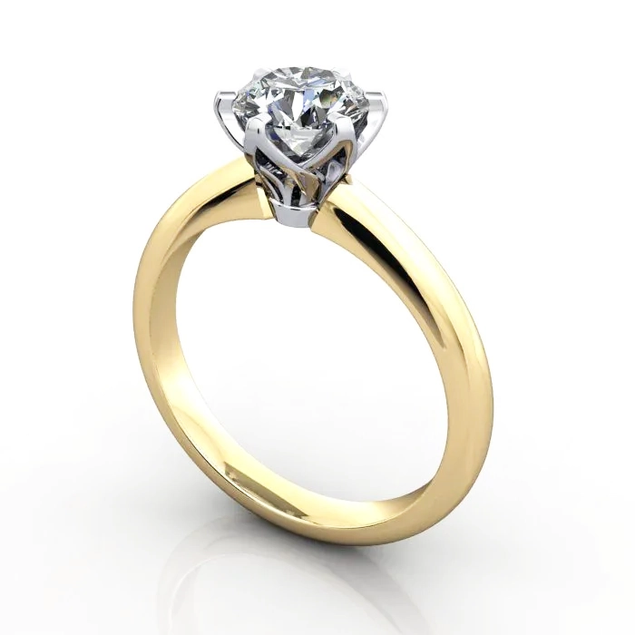 Solitaire-Engagement-Ring-Oval-Diamond-RS32-Yellow-Gold-3D Solitaire-Engagement-Ring-Oval-Diamond-RS32-Yellow-Gold-3D