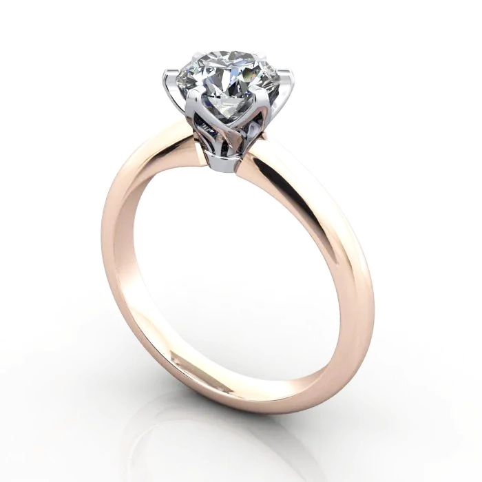 Solitaire-Engagement-Ring-Oval-Diamond-RS32-Rose-Gold-3D Solitaire-Engagement-Ring-Oval-Diamond-RS32-Rose-Gold-3D
