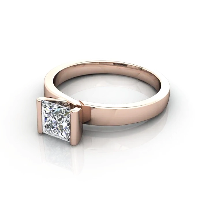 Diamond-Ring-Solitaire-Princess-RS31-Rose-LF