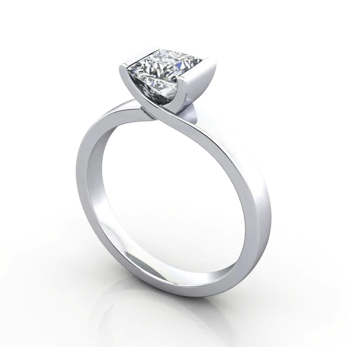 Diamond-Ring-Solitaire-Princess-RS31-Platinum-3D Diamond-Ring-Solitaire-Princess-RS31-Platinum-3D