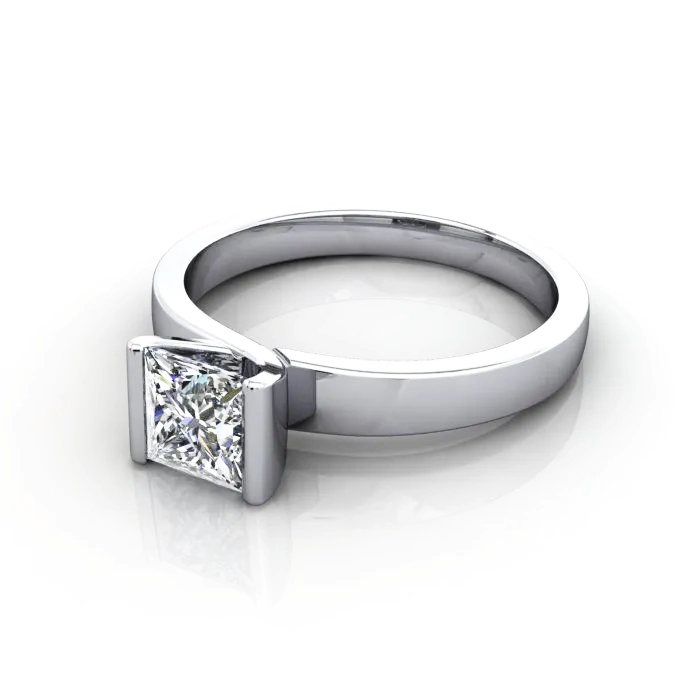 Diamond-Ring-Solitaire-Princess-RS31-Platinum-LF Diamond-Ring-Solitaire-Princess-RS31-Platinum-LF