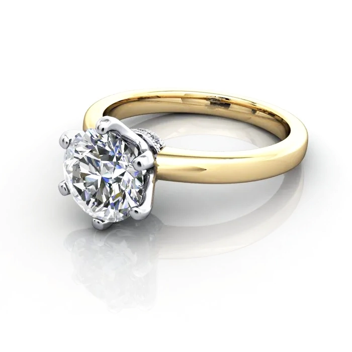 Solitaire-Engagement-Ring-Round-Brilliant-Diamond-RS26-Yellow-Gold-LF Solitaire-Engagement-Ring-Round-Brilliant-Diamond-RS26-Yellow-Gold-LF