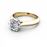 Solitaire-Engagement-Ring-Round-Brilliant-Diamond-RS25-Yellow-Gold-LF