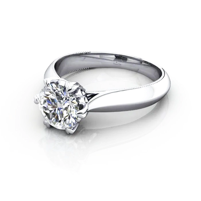 Solitaire-Engagement-Ring-Round-Brilliant-Diamond-RS25-Platinum-LF Solitaire-Engagement-Ring-Round-Brilliant-Diamond-RS25-Platinum-LF