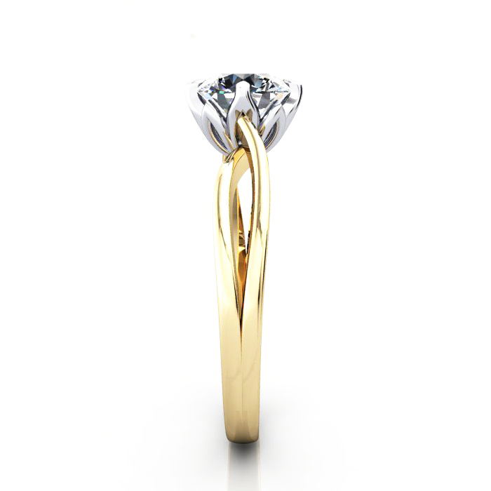 Diamond-Solitaire-RS8-Round-Brilliant-Cut-YG-SV Diamond-Solitaire-RS8-Round-Brilliant-Cut-YG-SV