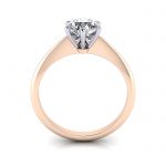 Engagement Ring, Rose Gold, Round Cut Diamond, RS4, TF Engagement Ring, Rose Gold, Round Cut Diamond, RS4, TF