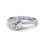 Diamond Ring RS4-round-PLAT-LF Diamond Ring RS4-round-PLAT-LF