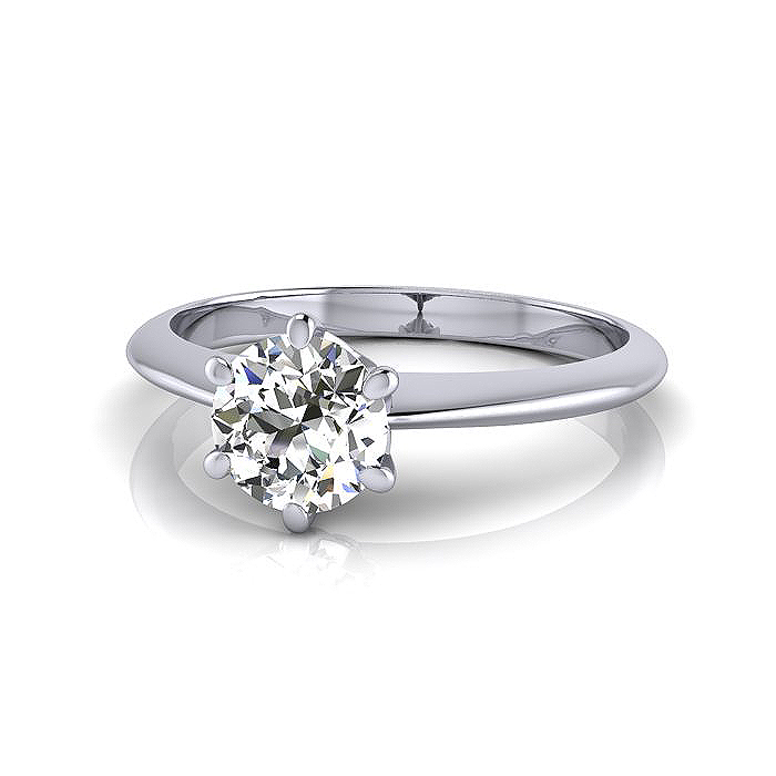 Diamond Ring RS4-round-PLAT-LF Diamond Ring RS4-round-PLAT-LF