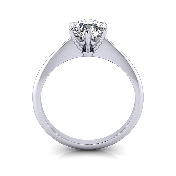 Diamond Ring RS4-round-PLAT-TF Diamond Ring RS4-round-PLAT-TF