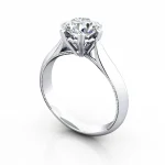 Solitaire-Engagement-Ring-Round-Brilliant-Diamond-RS25-Platinum-3D Solitaire-Engagement-Ring-Round-Brilliant-Diamond-RS25-Platinum-3D