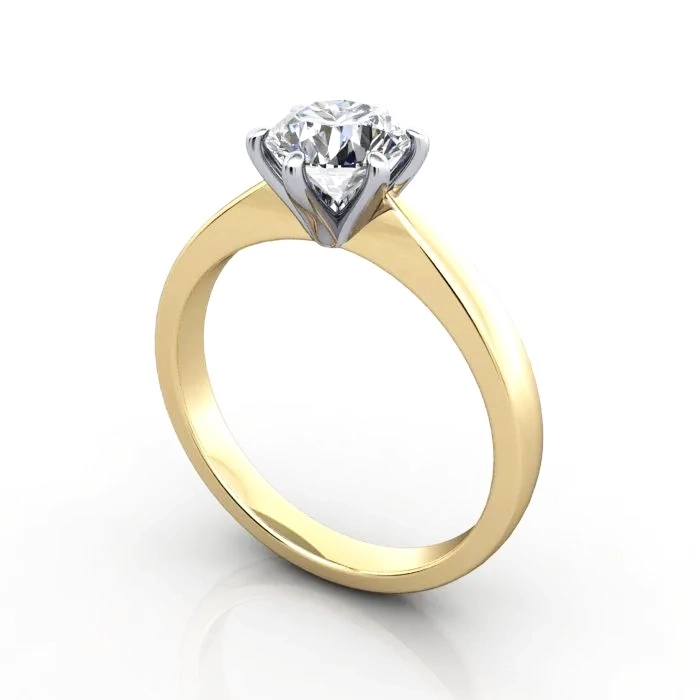 Diamond-Ring-Solitaire-Round-Brilliant-RS23-Yellow-3D