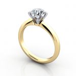 Yellow Gold Solitaire, RS9, 3D Thumbnail