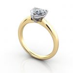 Heart Shaped Engagement Ring, RS7, Yellow Gold 3D Thumbnail