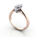 Marquise Engagement Ring, Rose Gold, RS5, 3D Thumbnail
