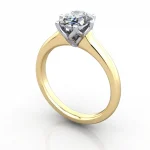 Solitaire-Engagement-Ring-Oval-Diamond-RS19-Yellow-Gold-3D Solitaire-Engagement-Ring-Oval-Diamond-RS19-Yellow-Gold-3D